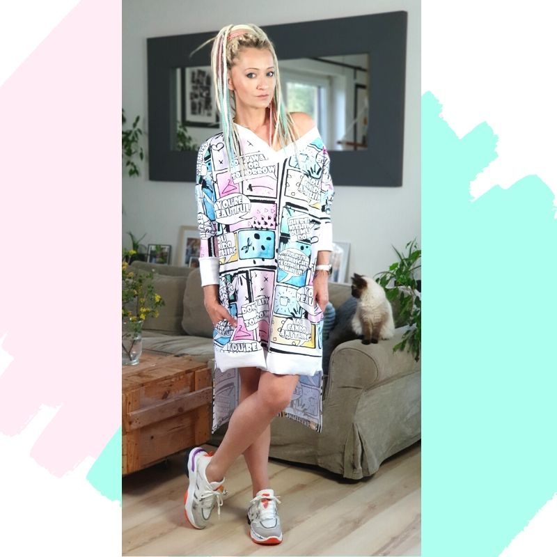 MUUkreacje moda damska, odzież szyta na wymiar z kolorowych autorskich printów