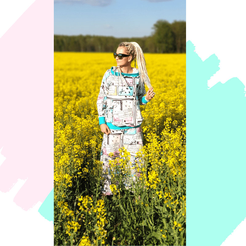 MUUkreacje moda damska, odzież szyta na wymiar z kolorowych autorskich printów