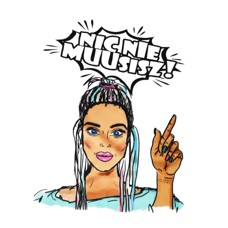 T-shirt leaf z panelem motywacyjnym - obrazek 3