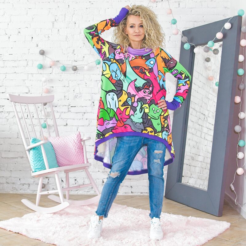 MUUkreacje moda damska, odzież szyta na wymiar z kolorowych autorskich printów