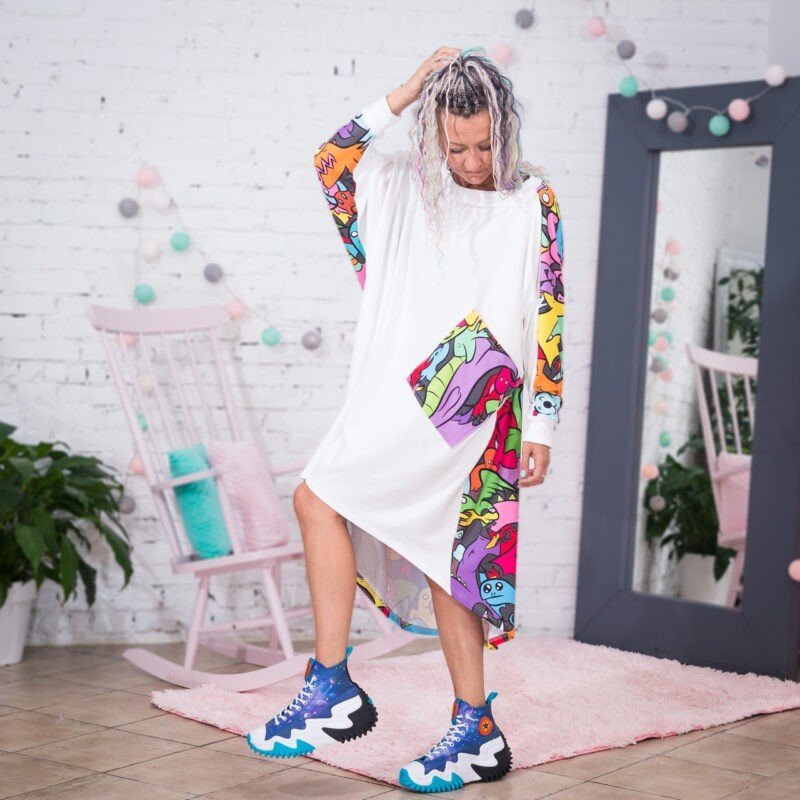 MUUkreacje moda damska, odzież szyta na wymiar z kolorowych autorskich printów