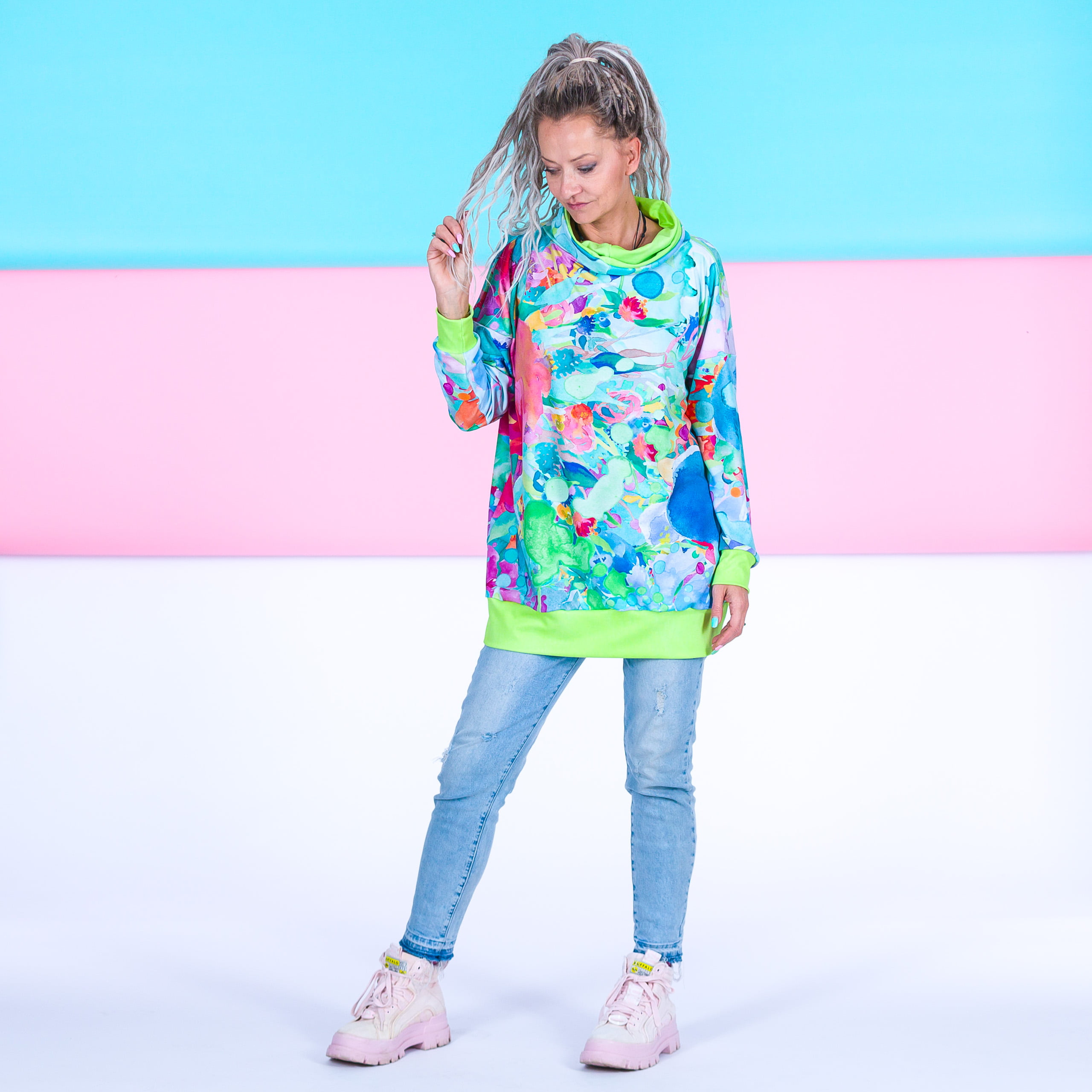 Bluza kerowniczki z kominem - obrazek 2