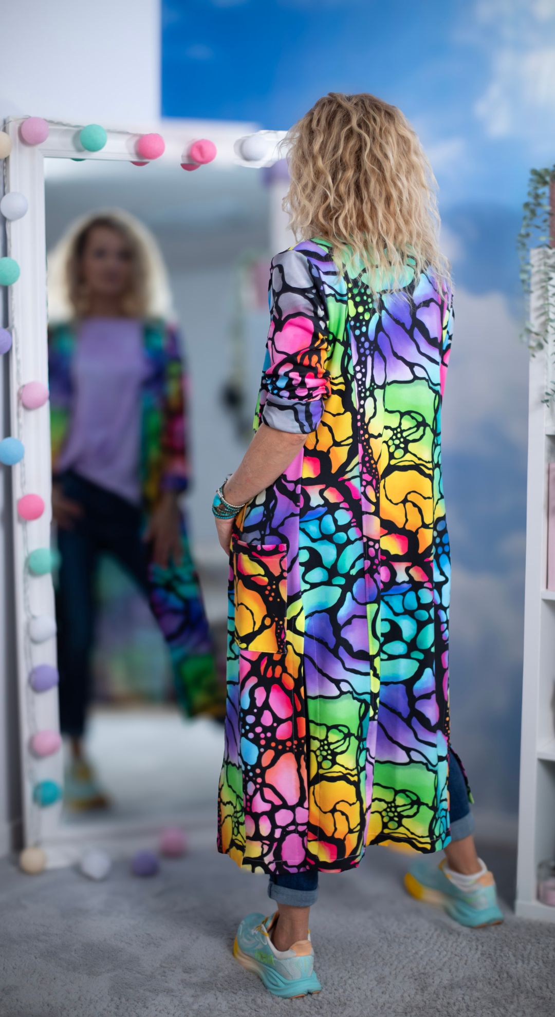 Długa marynarka dresowa oRajUU - obrazek 9