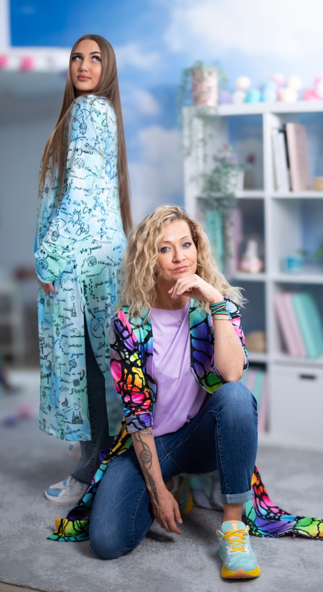 Długa marynarka dresowa oRajUU - obrazek 3