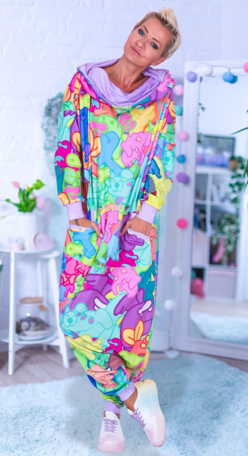 Popierdolnik Domowy MUUkreacje z dresu z możliwością wyboru kaptura lub ściągacza